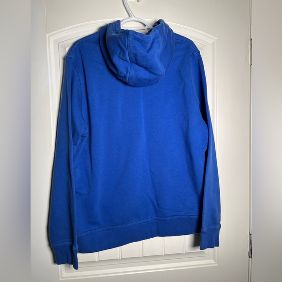 Nike Royal Blue Men's Hoodie with Red Logo - Picture 2 of 4